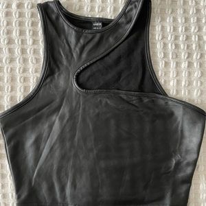 Black cut out top